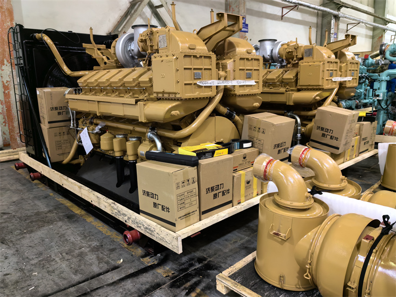 delivery of jichai jinan diesel engine G12V190PZL-3 coupled with 800hp mud pump
